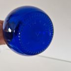 Vintage Fles Vaas Kobalt Blauwe Mid Century Vaas thumbnail 5