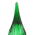 Enorme Groene Glazen Karaf Genie Bottle Empoli Italy 63cm thumbnail 13