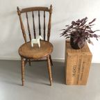 Vintage Zweedse Pinstoelen Ronde Zitting thumbnail 3