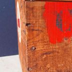 Vintage Kist, Rode Kruis Houten Leverings Kist, Kistje thumbnail 8