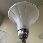 Lamp Art Deco 1930 Modernistisch 4 Arms Matglazen Schalen thumbnail 10