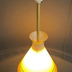 Yellow Glass Pendant Lamp 1950S thumbnail 5