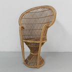 Vintage Rotan En Bamboe 'Emmanuelle' Stoel, Klein Model thumbnail 2