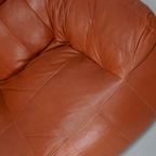 Vintage Patchwork Leren 2-zits Zitzak / Bank thumbnail 9