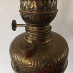 Antieke Koperen Petroleum Vloerlamp Brevete L&b 1883 thumbnail 3