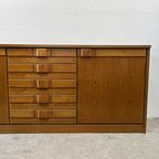 Vintage Houten Dressoir - Geometrisch - Brutalistisch '70 thumbnail 4
