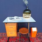 Vintage Bureau, Leraren Lessenaar, Desk, Formica Blad thumbnail 11
