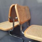 Paar Bauhaus Design Cantilever Chairs, Italy 1980S thumbnail 6