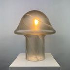 1 Of 3 Large Clear Swirl Glass Peill And Putzler Mushroom Table Lamp Xl 1970 thumbnail 2