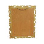 Franse Vergulde Spiegel Bladgoud Barok Stijl Rechthoekig Jaren 50 thumbnail 8
