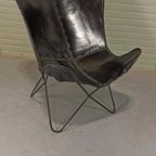 Zwarte Leer Vliender Fauteuil Stoel thumbnail 20