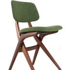Set 6 Scissor Chairs Stoelen Attr Louis Van Teeffelen Vintage thumbnail 5