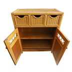 Vintage Rotan/Bamboe Kast, Bohemien thumbnail 3