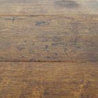 Charmante Antieke Eikenhouten Hangoor Eettafel Uit Eind 19e Eeuw thumbnail 12