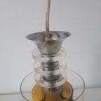 * Vintage Hanglamp Gele Hanglamp Glazen Lamp thumbnail 5