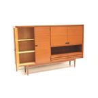 Groot Vintage Highboard Dressoir / Wandmeubel Van Teakhout Uit De Jaren ’60 thumbnail 8