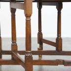 Charmante Antieke Engelse Eikenhouten Gateleg Tafel Klaptafel Uit 18E Eeuw thumbnail 13