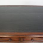 Geweldige Antieke 19E Eeuwse Engelse Schrijftafel Met Een Zwart Lederen Blad thumbnail 7