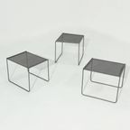 Post Modern Perforated Steel Nesting Tables 1980S thumbnail 2