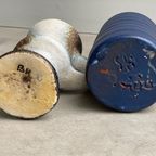 Set Van 2 Vintage Keramiek Vaasjes, Vest Van Woerden thumbnail 6