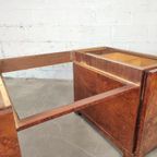 Compleet Wortelhouten Art Deco Bureau thumbnail 19