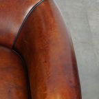 Comfortabele Schapenleren Armchair/Fauteuil Met Een Mooie Afwerking En Diepe Kleur thumbnail 9