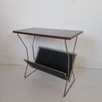 Jaren 60 Pallisander Fineer Magazine Rack Bijzettafel. thumbnail 2