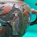 Bronzen Cloisonné Vaas. thumbnail 5