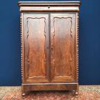 Antieke Vintage Biedermeier Kast, Meidenkast, Mahonie thumbnail 12