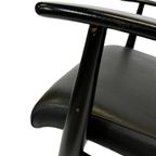 Vintage Fauteuil Jaren 60 Zwart Louis Van Teeffelen Stijl thumbnail 9