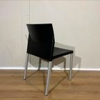 4X Leolux Myto Eetkamerstoelen - Zwart - Kunststof - Design thumbnail 14