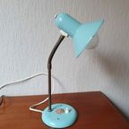 Mooie Vintage Blauwe Bureau Lamp Van Eurolux thumbnail 5