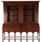 Klassieke Engelse Vitrinekast Boekenkast Secretaire thumbnail 2