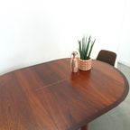 Vintage Design Uitschuifbare Palissander Lübke Ronde Tafel thumbnail 13