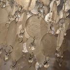 Capiz Schelpen Hanglamp Vintage Chrome Frame thumbnail 3