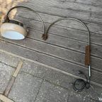 Dijkstra Dubbele Booglamp Wandlamp 1970S thumbnail 3