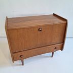 Small Danish Bar Cabinet In Teak Veneer thumbnail 19