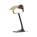 Art Deco Bureaulamp Notarislamp Erpe Model 52 Smeedijzer Bakeliet thumbnail 6