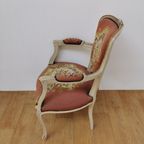 Brocante Vintage Gobelin Queen Ann Stoeltje, Fauteuiltje 03 thumbnail 18