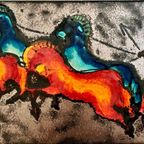 Vintage Keramiek Wandplaquette Ruscha thumbnail 9