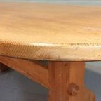 Vintage Grote Massief Grenen Eettafel, Ovaal, 180 X 90 Cm thumbnail 11