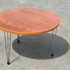 Vintage Ronde Salontafel Design Fritz Hansen Stijl thumbnail 20