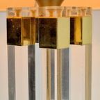 Vintage Plexiglas Tafellamp Messing Regency Lucite Brass ´70 thumbnail 9