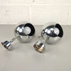 Duo Vintage Chroom Eyeball Wandlampen thumbnail 3