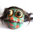 Vintage Balinese Demon Kikker Dans Masker, Indonesië Eind 20E Eeuw. thumbnail 2