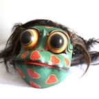 Vintage Balinese Demon Kikker Dans Masker, Indonesië Eind 20E Eeuw. thumbnail 4