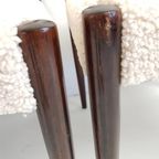 3 Vintage Bovenkamp? Stoelen Teddy Palissander Eetkamerstoel thumbnail 10