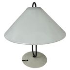 Pop Art / Space Age Design - Mushroom Lamp With White Plexi Shade And Metal Base thumbnail 7