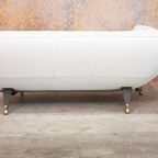 Nieuwbeklede Witte Leren Montis Quintus Design Chaise Longue thumbnail 6