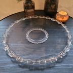 Art Deco Kristallen Bord Met Schaal thumbnail 7